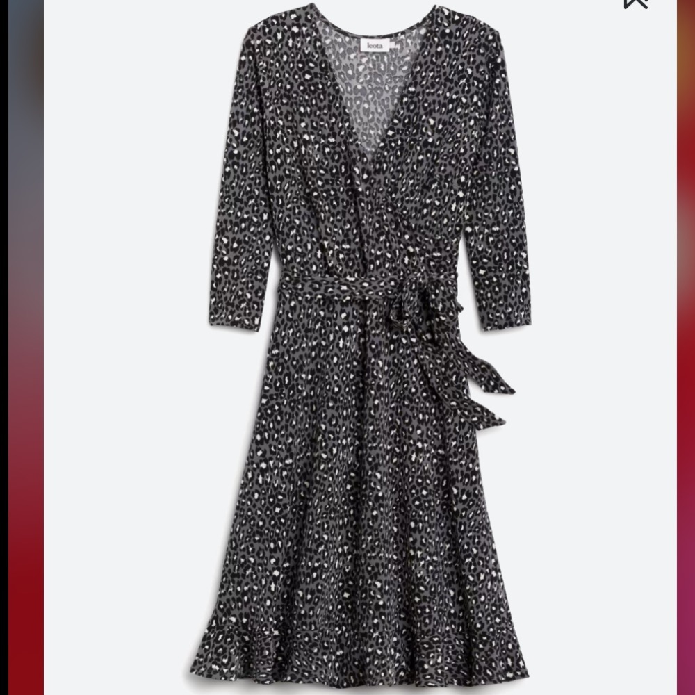 Libby Faux Wrap Knit Dress (Leota)